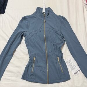 lululemon athletica Women's Zip-Up Bomber Jacket - Slate Blues